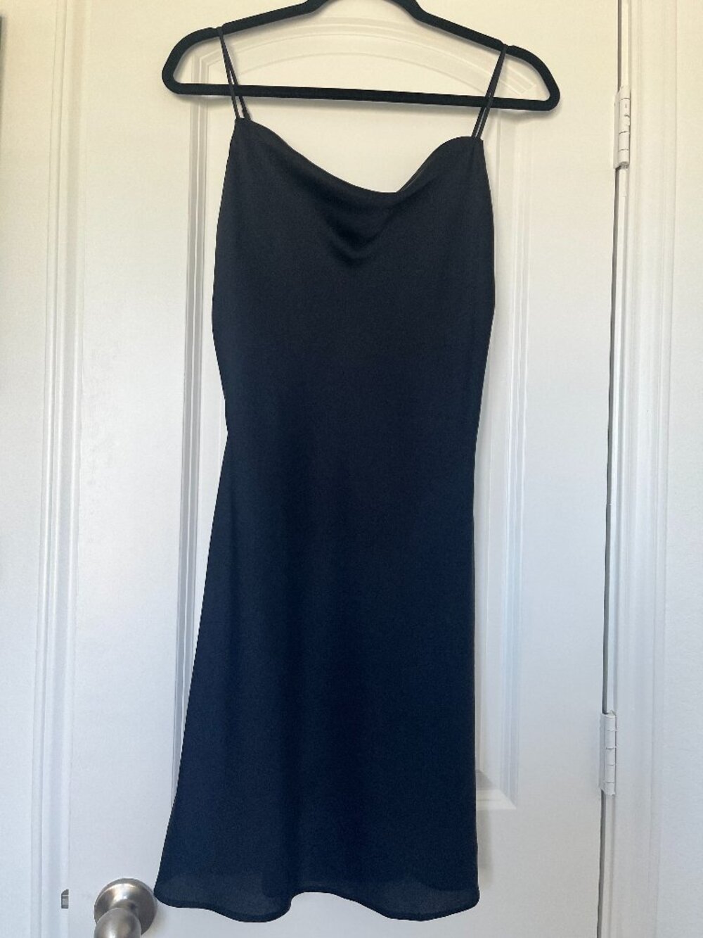 Abercrombie & Fitch Satin Cowl Neck Slip Dress